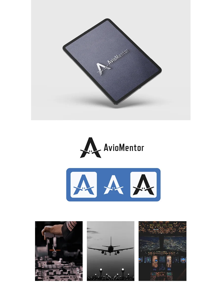 AvioMentor logó és arculat